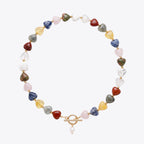 Mixed Heart Pearl Necklace