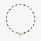 Labradorite Pearl Necklace