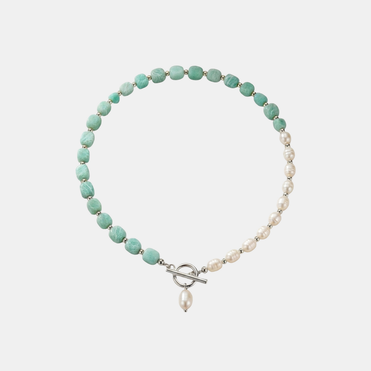 Amazonite Mix Pearl Necklace