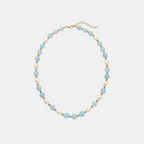 Aquamarine Pearl Necklace