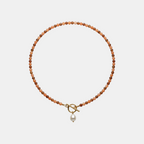 Cinnamon Nature Stone Necklace
