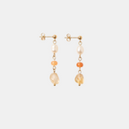 Citrine Pearl Drop Earring
