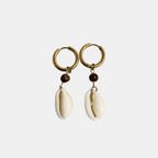 Cowrie Shell Drop Earring