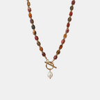 Desert Stone Pearl Necklace