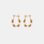 Nugget Pearl Hoops