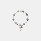 Labradorite Pearl Bracelet