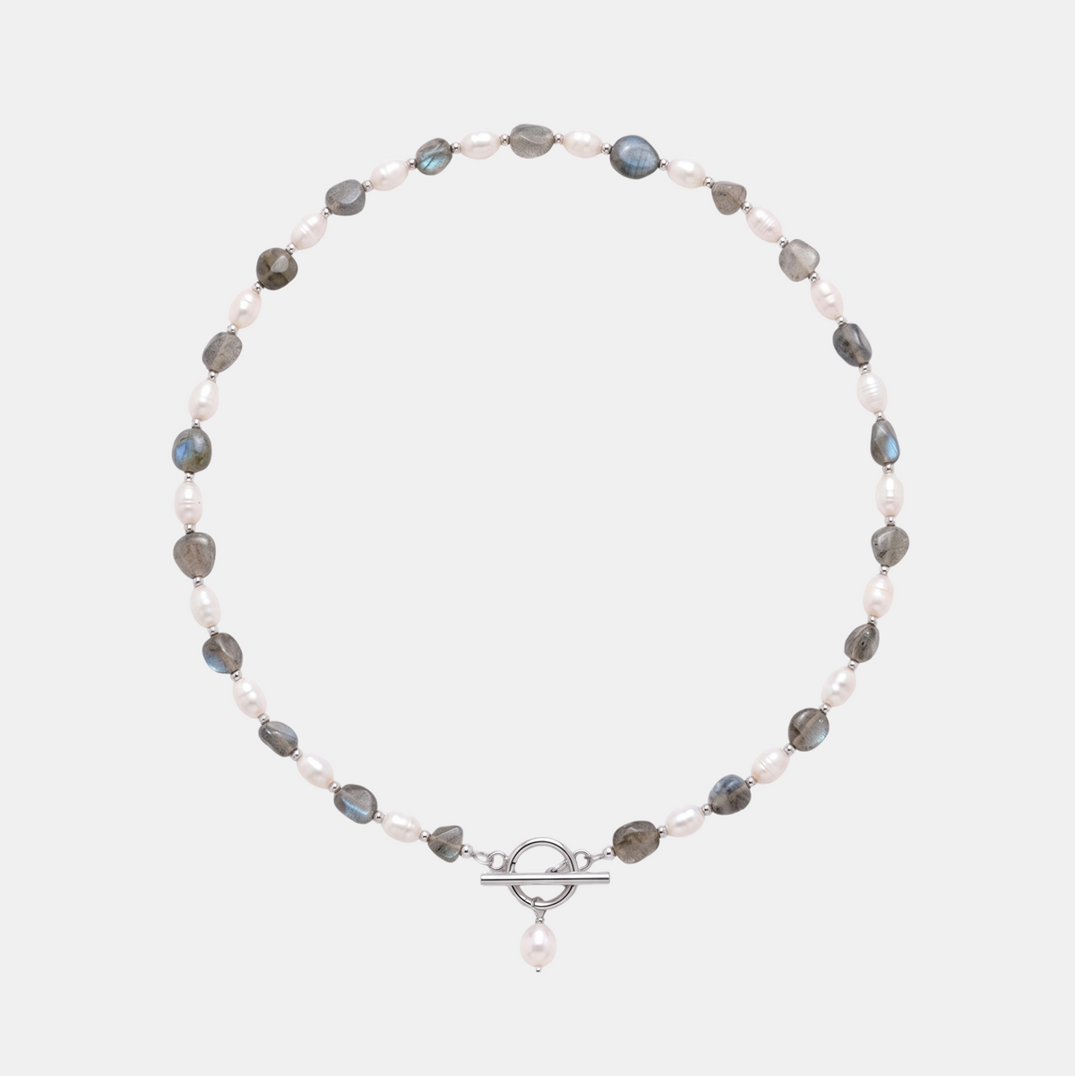Labradorite Pearl Necklace