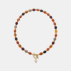 Mocha Bead Pearl Necklace
