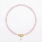 Pink Bead Pearl Necklace