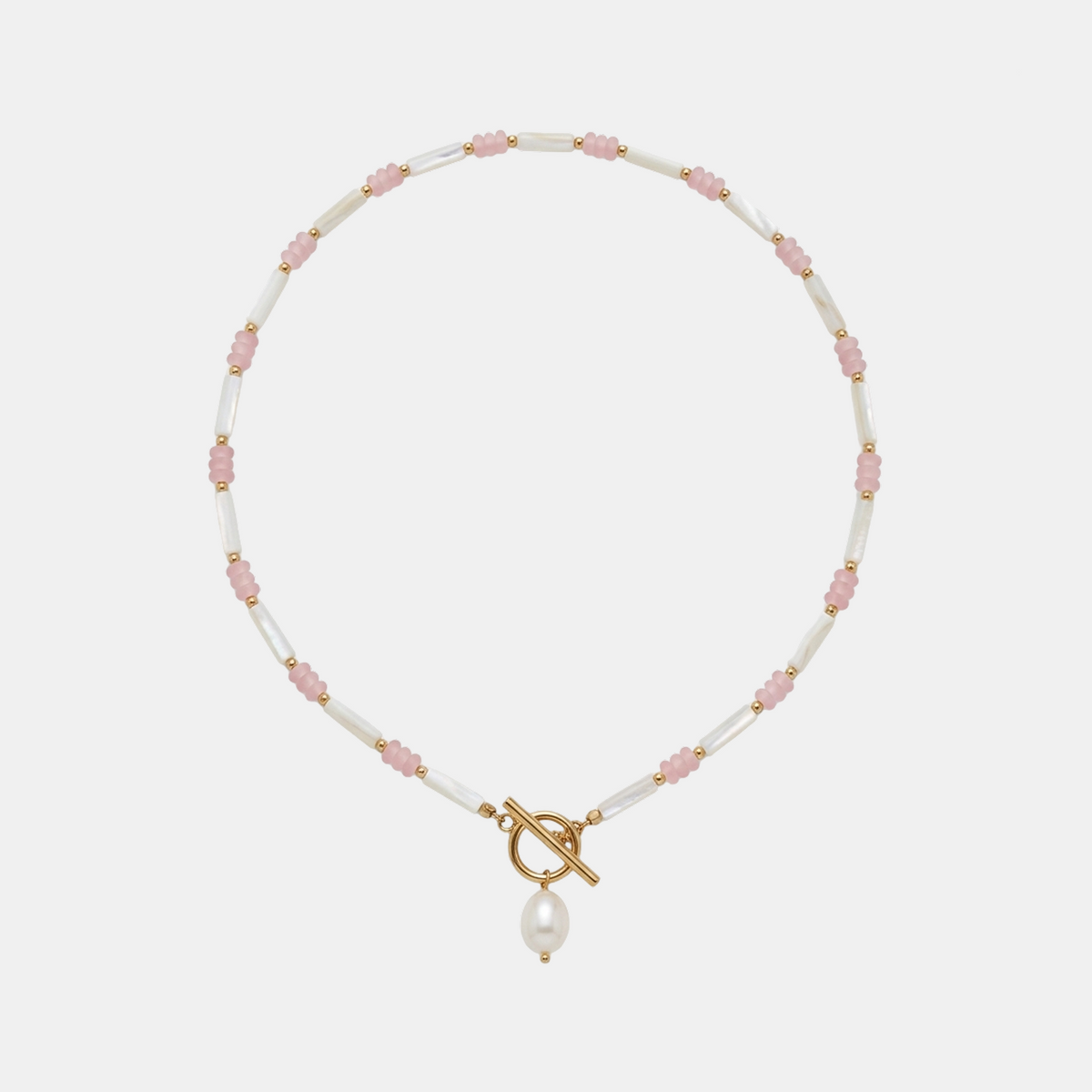 Pink Seaside Pearl Necklace