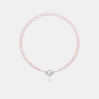 Pink Bead Pearl Necklace