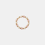 Pink Bead Pearl Ring