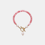 Pink Mix Bead Pearl Bracelet