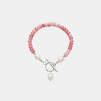 Pink Mix Bead Pearl Bracelet