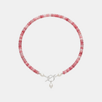 Pink Mix Bead Pearl Necklace