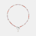 Pink Sorbet Bead Pearl Necklace