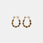 Tiger’s Eye Loop Earring