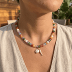 Candy Bead Fish Necklace