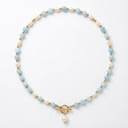 Coastal Blue Pearl Necklace