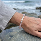 Pink Bead Toggle Bracelet