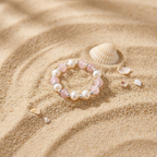 Pink Bead Pearl Ring