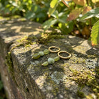 Jade Stone Hoop Earring