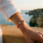 Pink Mix Bead Pearl Bracelet