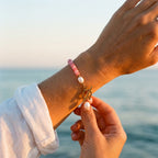 Pink Mix Bead Pearl Bracelet