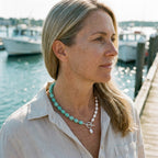 Amazonite Mix Pearl Necklace