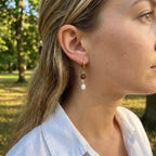 Woodland Bead Pearl Earring