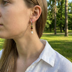 Woodland Bead Pearl Earring