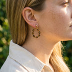 Tiger’s Eye Loop Earring