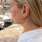 Nugget Pearl Hoops